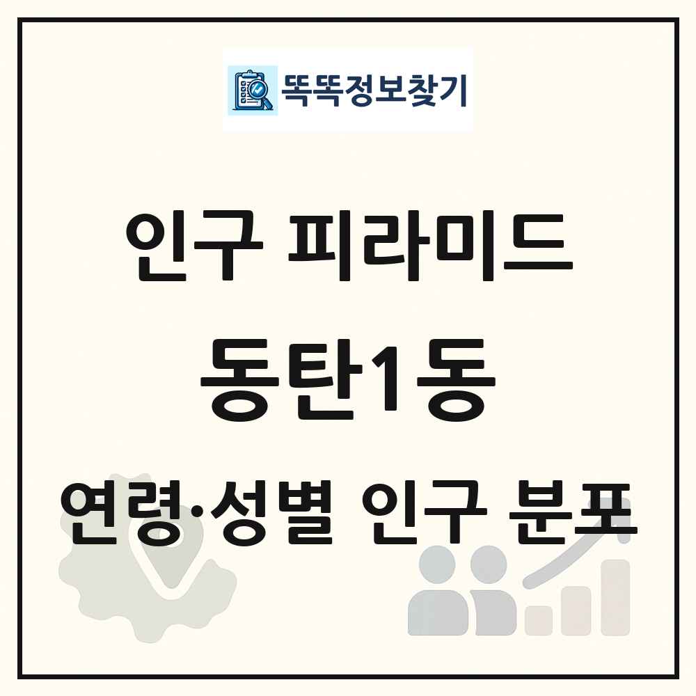동탄1동 인구 피라미드 링크 그림